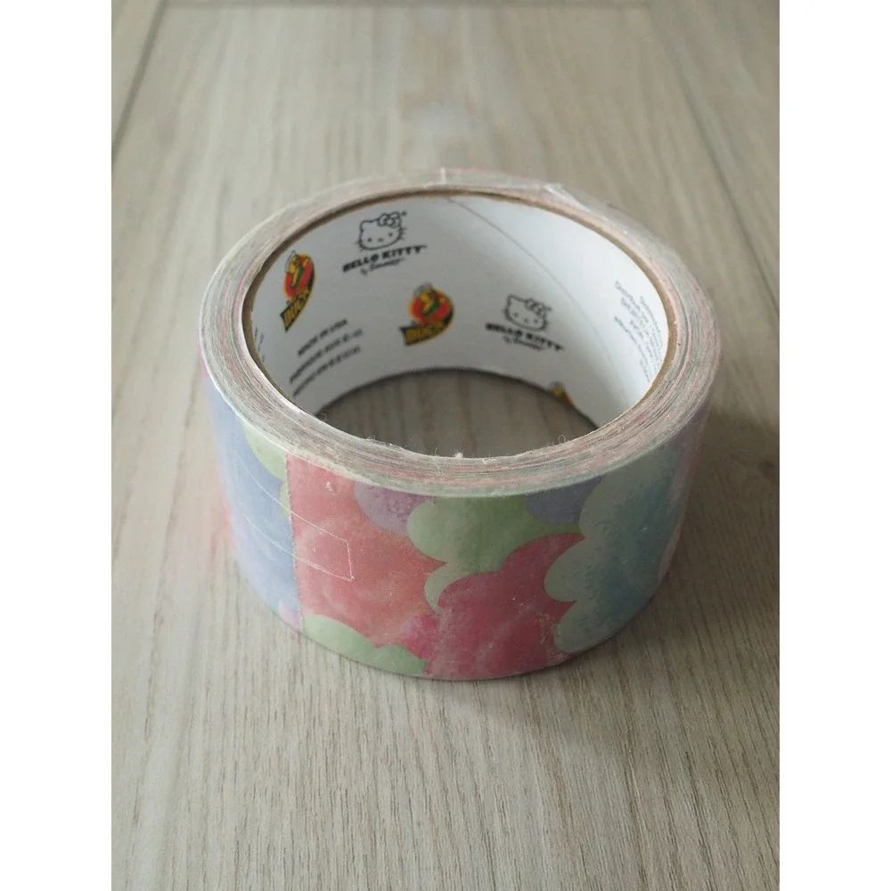 Duck Brand Hello Kitty Cloud Pastel Pink Blue Duct Tape Craft Sanrio 1.88in